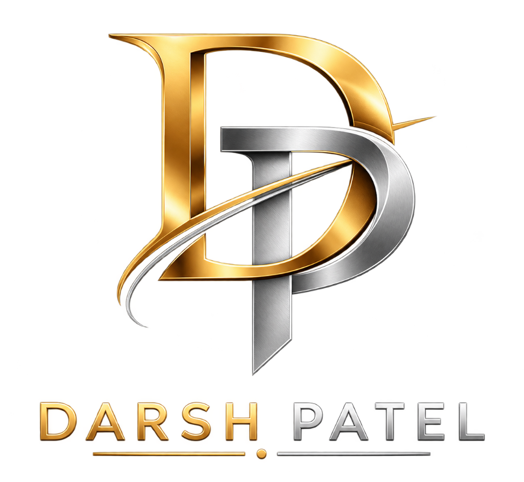 Darsh Patel personal brand logo
